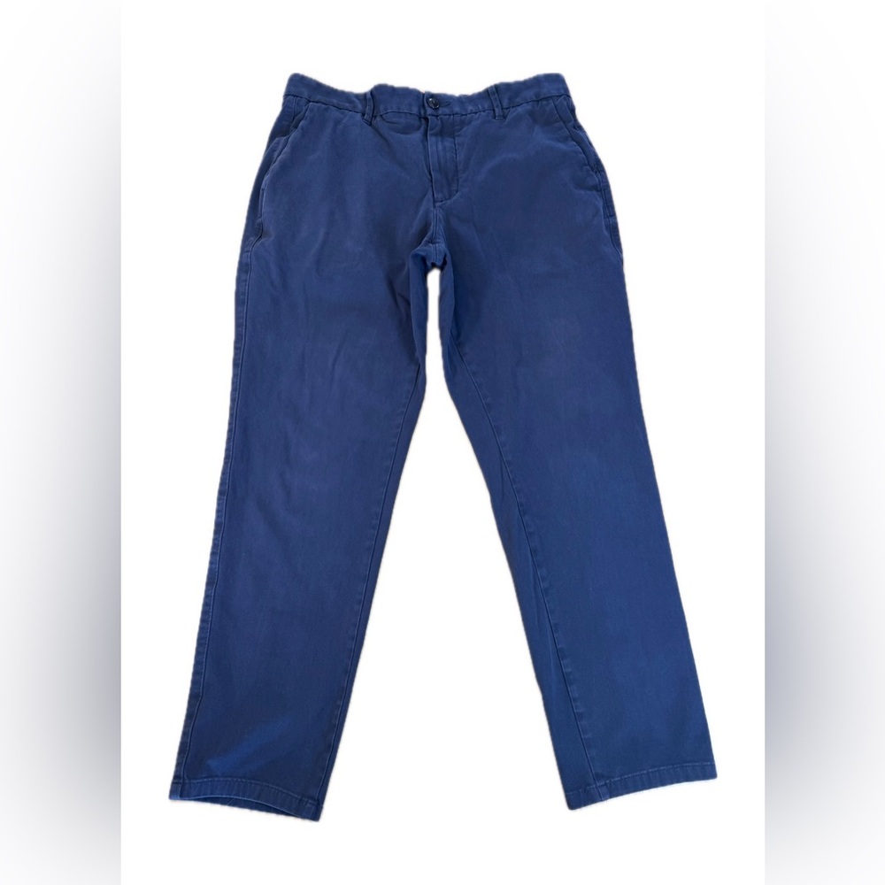Everlane Uniform Mens Chino Pants Size 33 x 30 Navy Blue Cotton Blend Stretch